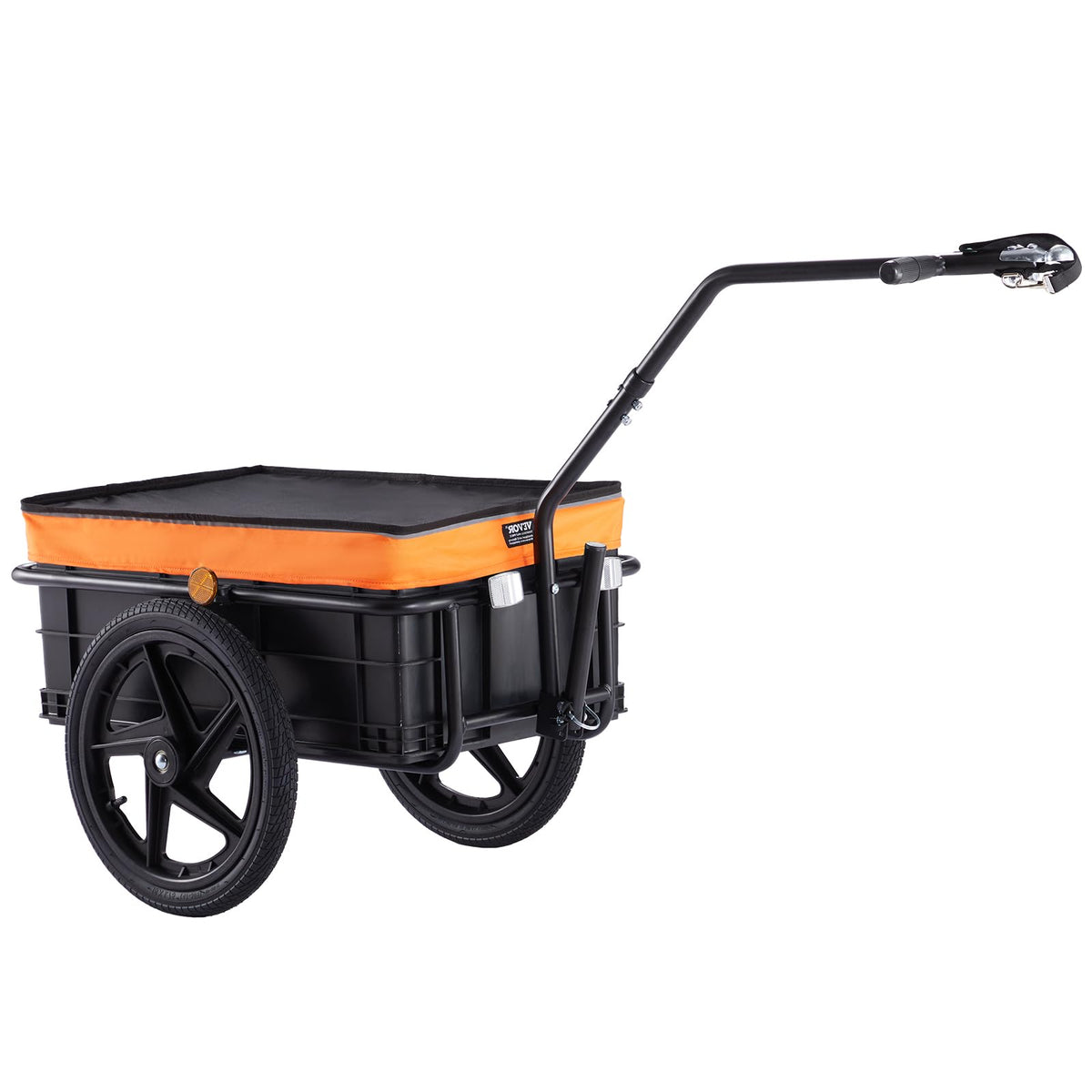 VEVOR Bike Cargo Trailer, 88/100/130/160 lbs Load Capacity, Heavy-Duty Bicycle Wagon Cart, Foldable Compact Storage with Universal Hitch