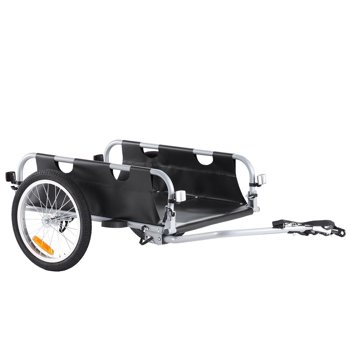 VEVOR Bike Cargo Trailer, 88/100/130/160 lbs Load Capacity, Heavy-Duty Bicycle Wagon Cart, Foldable Compact Storage with Universal Hitch
