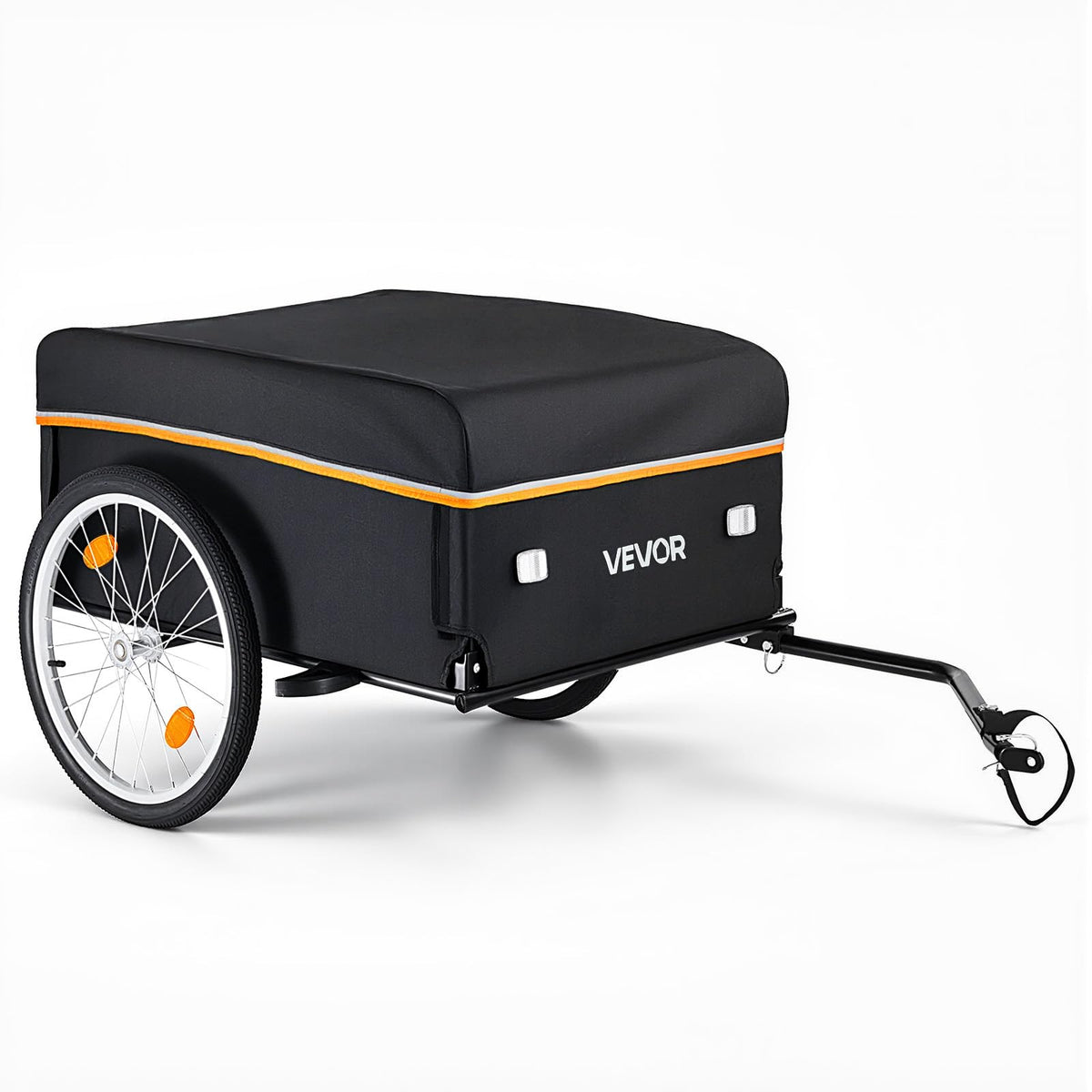 VEVOR Bike Cargo Trailer, 88/100/130/160 lbs Load Capacity, Heavy-Duty Bicycle Wagon Cart, Foldable Compact Storage with Universal Hitch