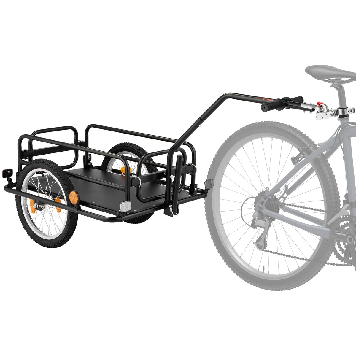 VEVOR Bike Cargo Trailer, 88/100/130/160 lbs Load Capacity, Heavy-Duty Bicycle Wagon Cart, Foldable Compact Storage with Universal Hitch