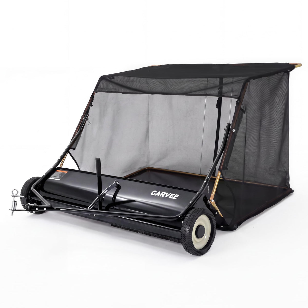 Garvee 52 in Tow-Behind Lawn Sweeper, High Hopper, Orange