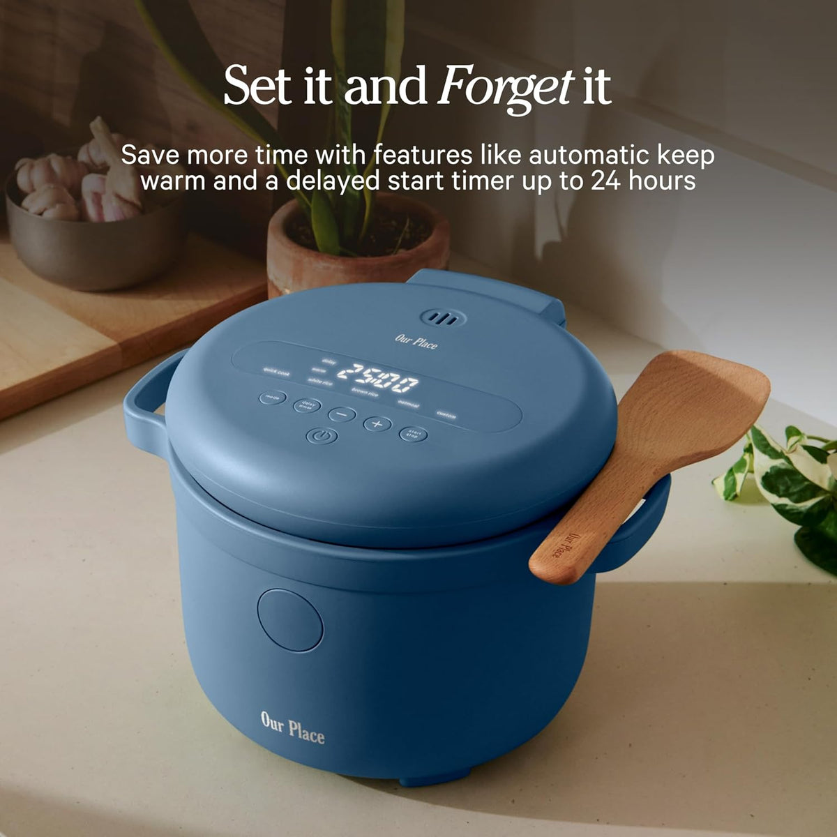 Our Place Rice Cooker, Compact 6-Cup Ceramic Nonstick Rice & Grain Cooker
