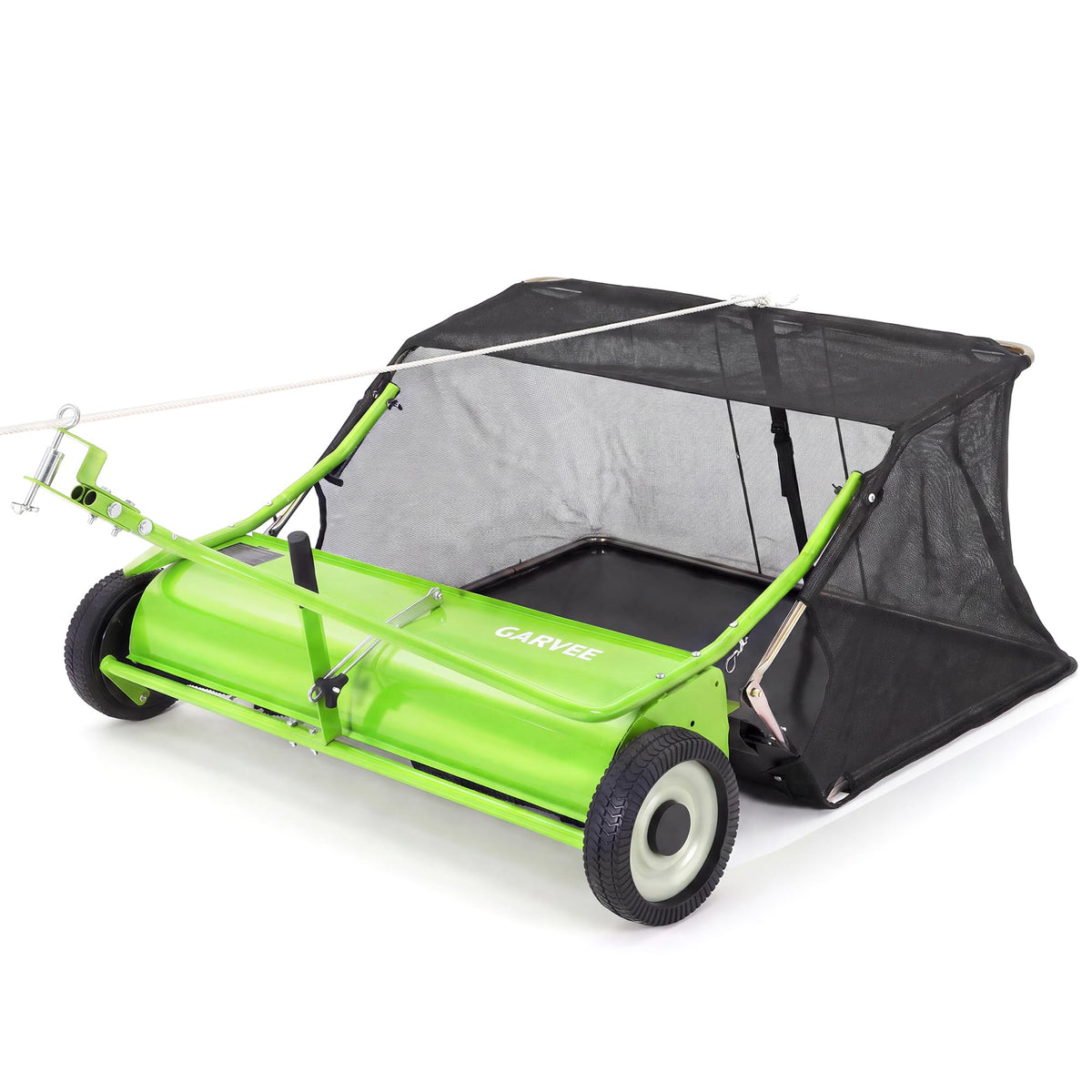 Garvee 52 in Tow-Behind Lawn Sweeper, High Hopper, Orange