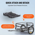 VEVOR Bike Cargo Trailer, 88/100/130/160 lbs Load Capacity, Heavy-Duty Bicycle Wagon Cart, Foldable Compact Storage with Universal Hitch