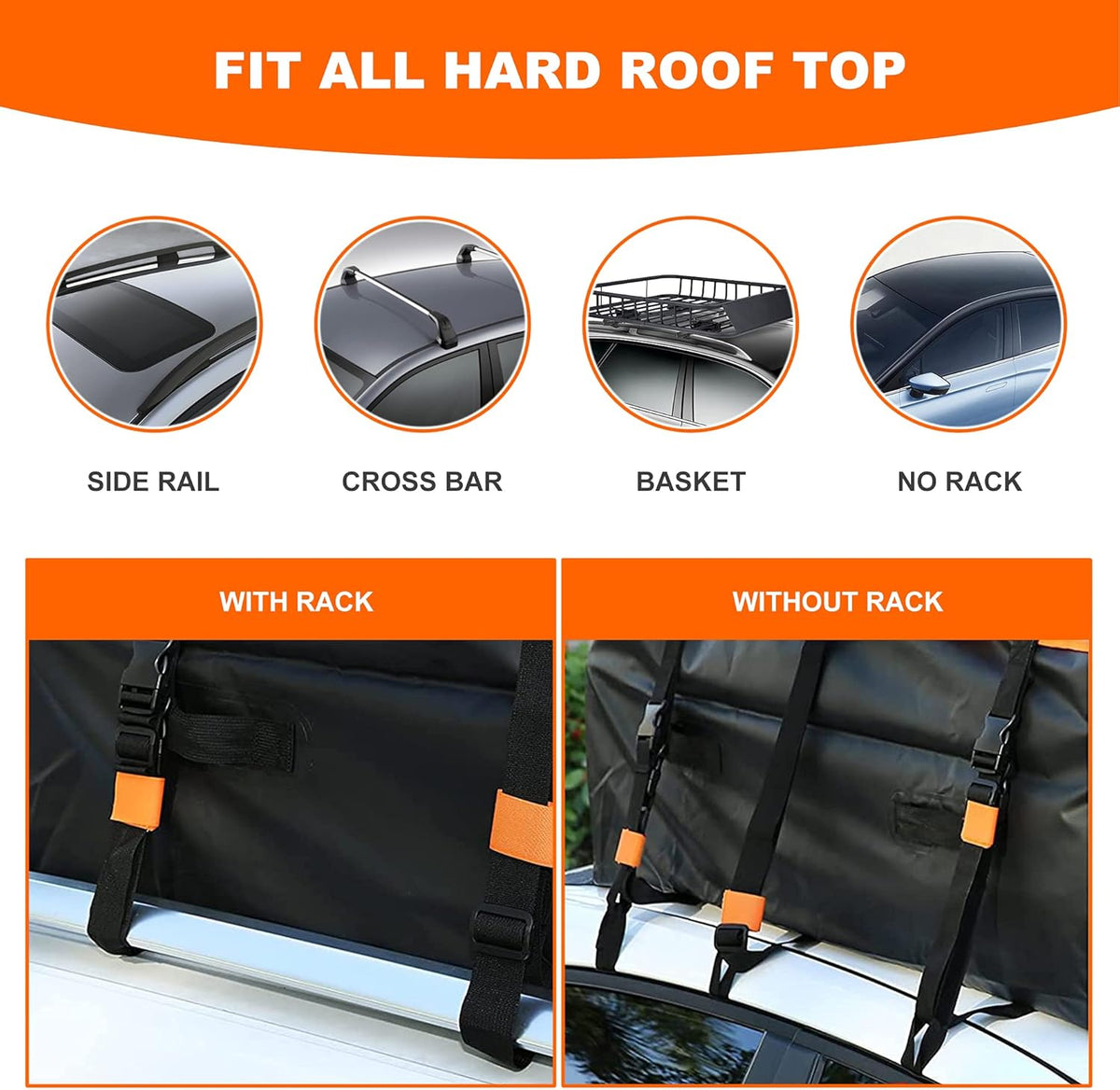 Car Roof Bag Rooftop Cargo Carrier Bag Waterproof 21 Cubic Feet roof Cargo