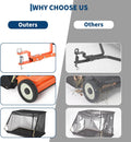 Garvee 52 in Tow-Behind Lawn Sweeper, High Hopper, Orange
