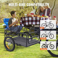 VEVOR Bike Cargo Trailer, 88/100/130/160 lbs Load Capacity, Heavy-Duty Bicycle Wagon Cart, Foldable Compact Storage with Universal Hitch