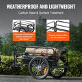 VEVOR Bike Cargo Trailer, 88/100/130/160 lbs Load Capacity, Heavy-Duty Bicycle Wagon Cart, Foldable Compact Storage with Universal Hitch