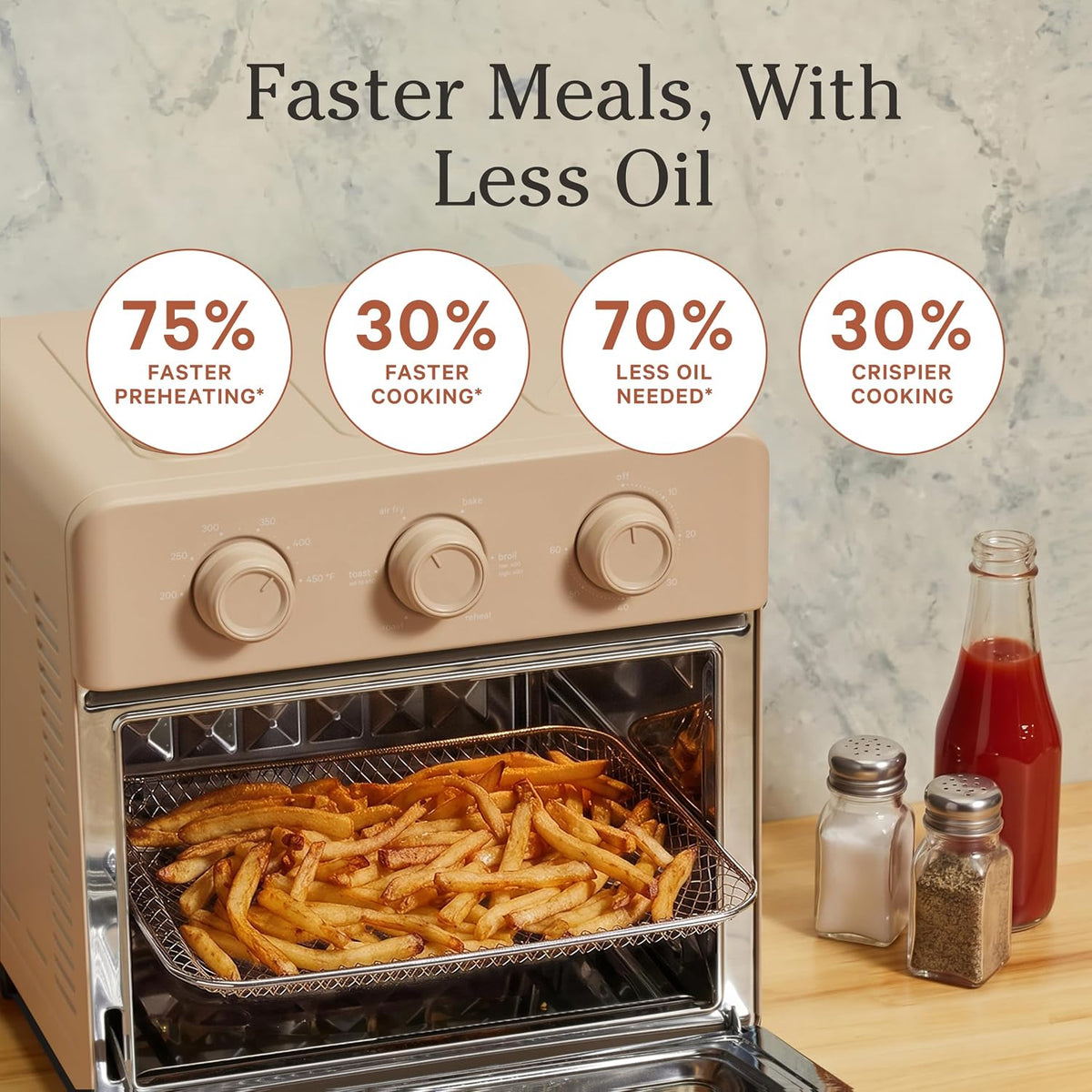 Our Place Wonder Oven, 6-in-1 Air Fryer & Toaster Oven, 2-Rack, 13 Qt