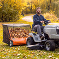 Garvee 52 in Tow-Behind Lawn Sweeper, High Hopper, Orange